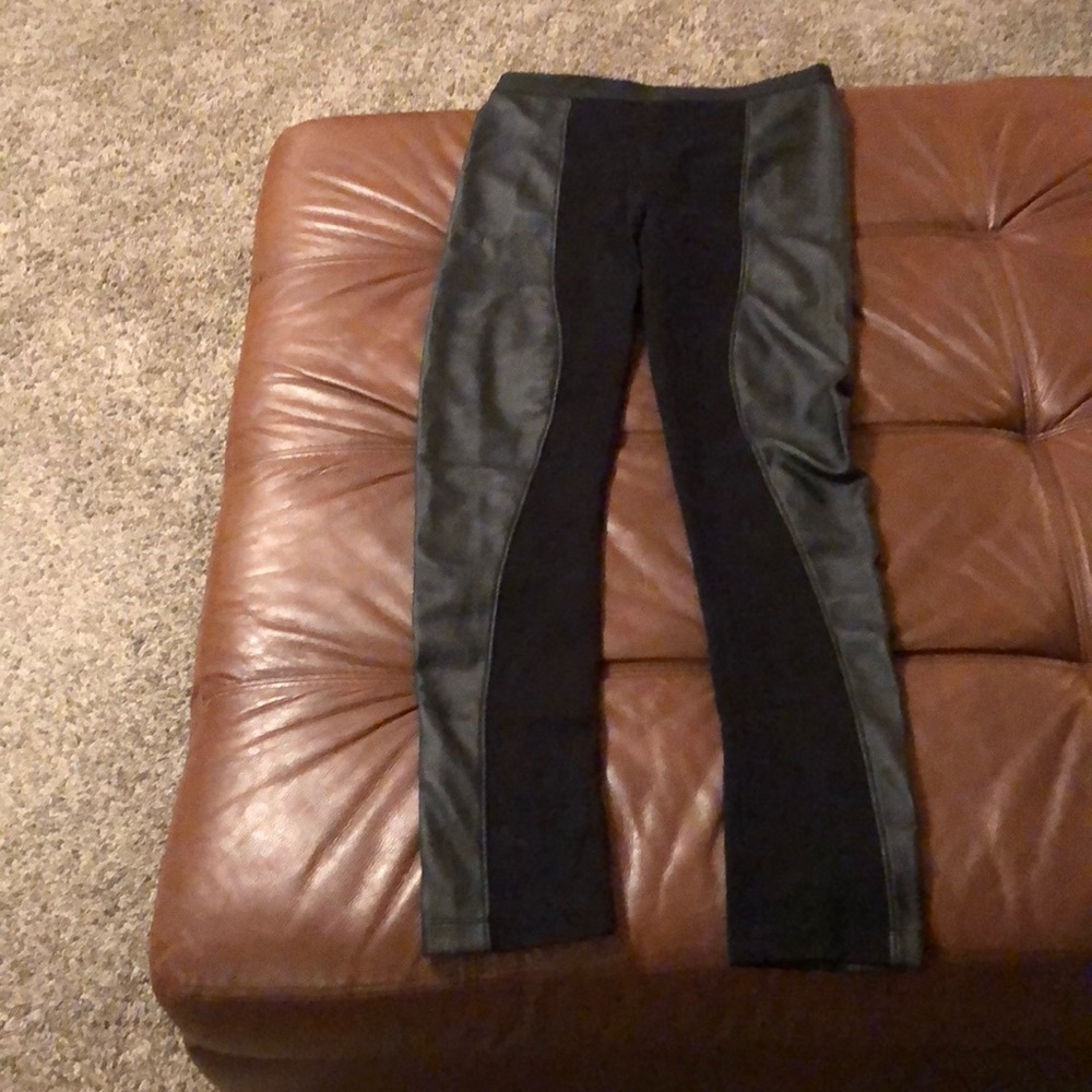 Black leggings - leather